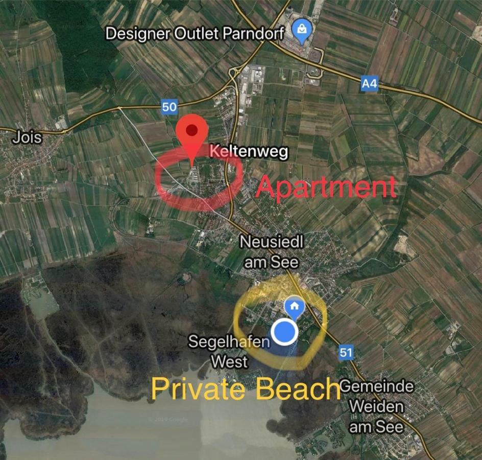 25H Garden Apartment Plus Private Beach Neusiedl am See Exteriör bild